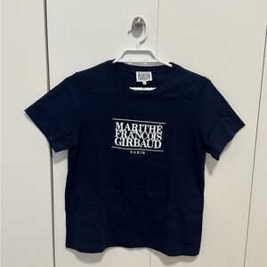 Marithe Francois Girbaud Navy Blue 100% Cotton Shirt